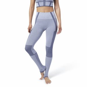 Reebok Nature X Seamless Tights Damen - HellBlau - DE 302-OWX